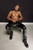 H067 Long pants made of snake wetlook with back pockets