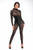 F299 Enigma lace catsuit with underbust bodice