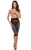 F302 Ambivalence lace up midi skirt