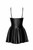 F308 Dreamer wetlook corset mini dress with front zipper