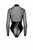 F321 Edge wetlook and mesh body with rings