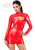 F367 Bombshell Bodycon Dress Red
