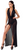 F373 Onyx Liquid Long dress
