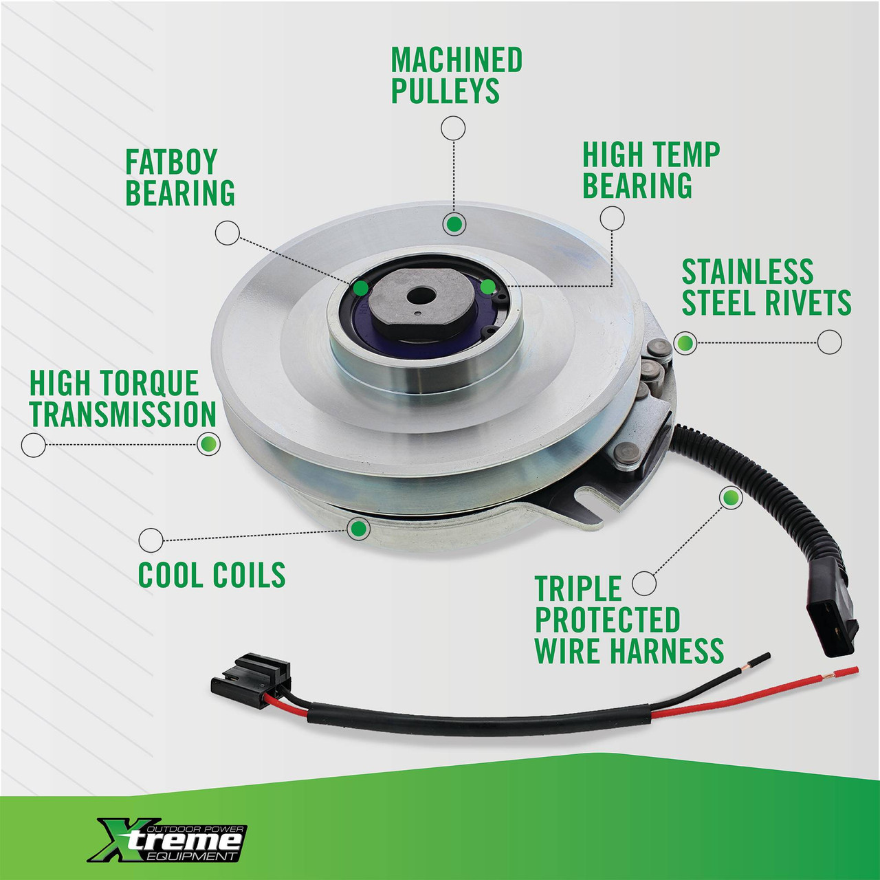 X0731-K PTO Clutch Z723KH (S/N 20028 and up), Z724KH-2 w/wire repair kit