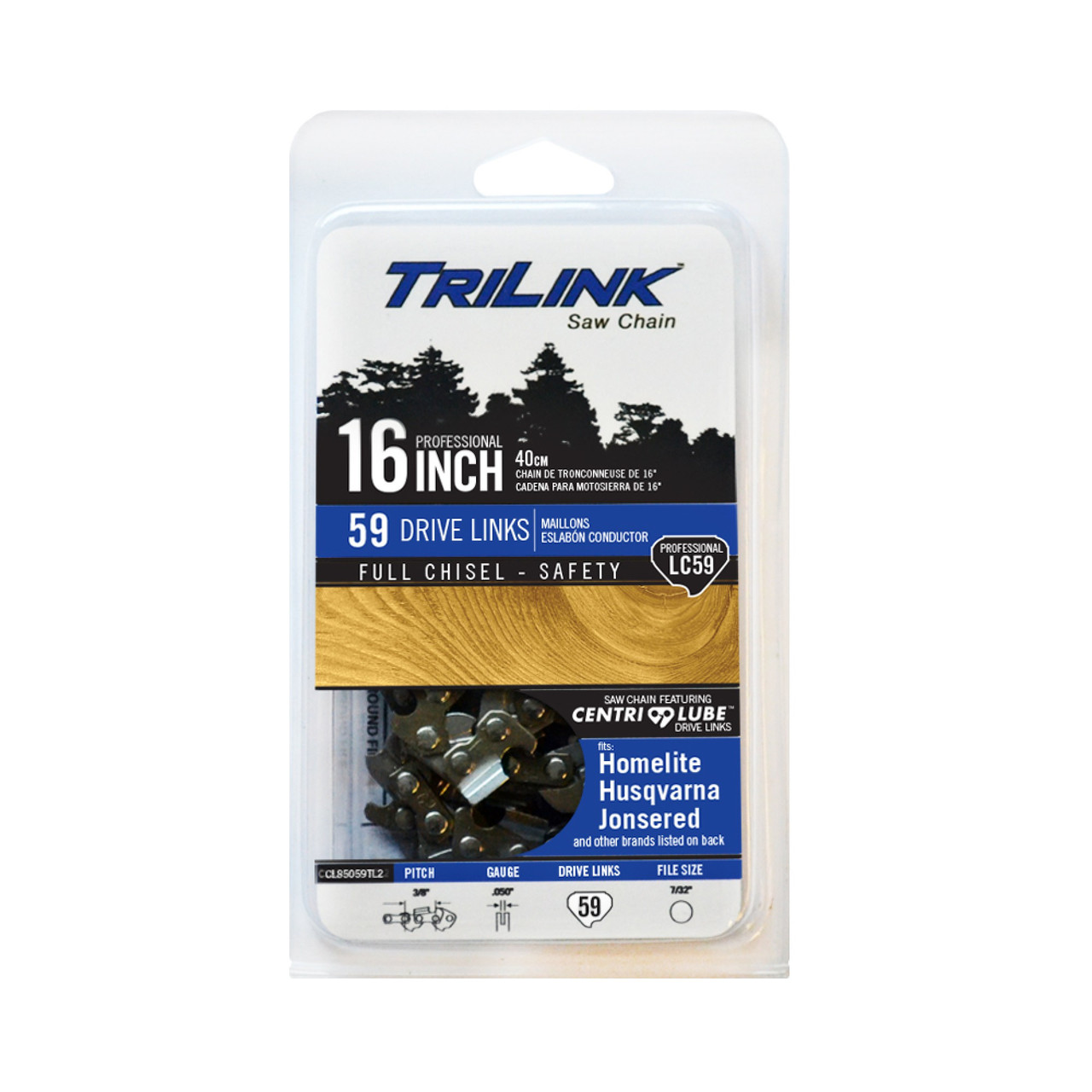 Chainsaw Chain 3/8 STD Chisel 050 59DL for Homelite 130 D59-72V
