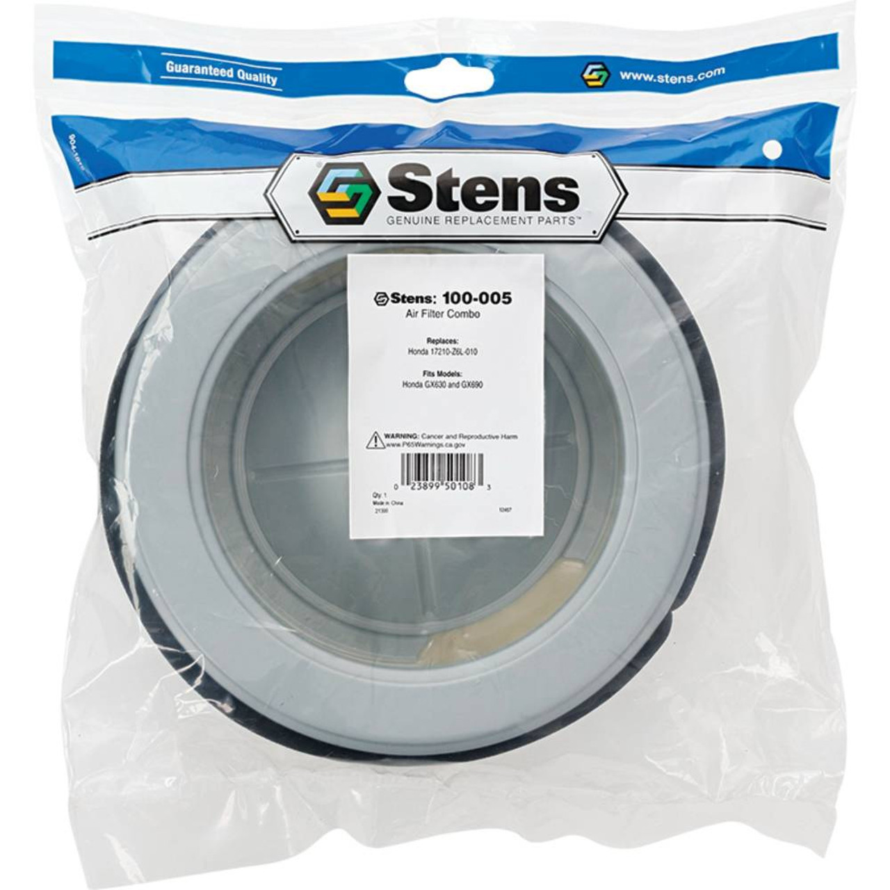 Stens Air Filter for Honda GX630, GX690 100-005 17210-Z6L-010