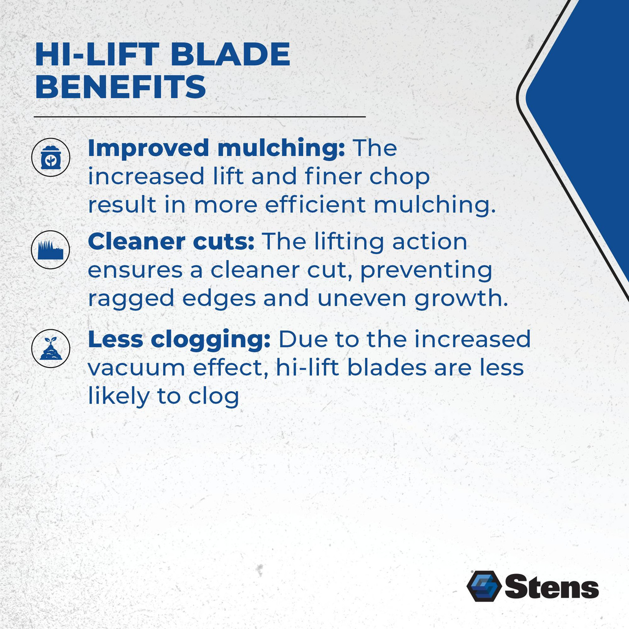 Stens 330-913 Hi Lift Blade for Hustler