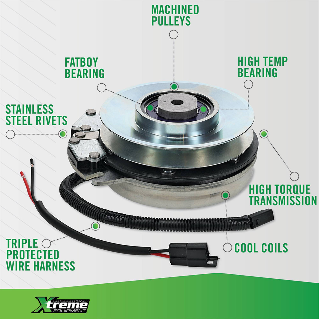 PTO Clutch For Bush Hog / Rhino M2555, M2561, M2673, M2555K, M2561K