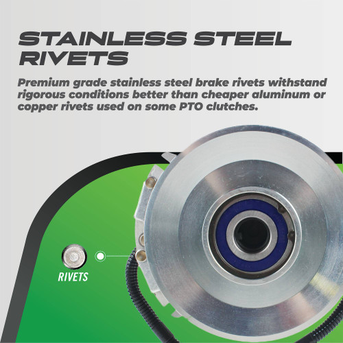 PTO Clutch for Wright Stander 71410020 - OEM Upgrade - w/ Upgraded Bearings