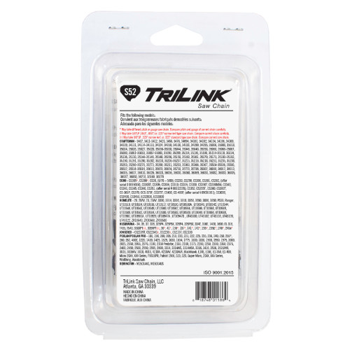 Chainsaw Chain 3/8 LP Semi-Chisel .050 52DL for Skil 605 S52-91PX; CL15052TL2