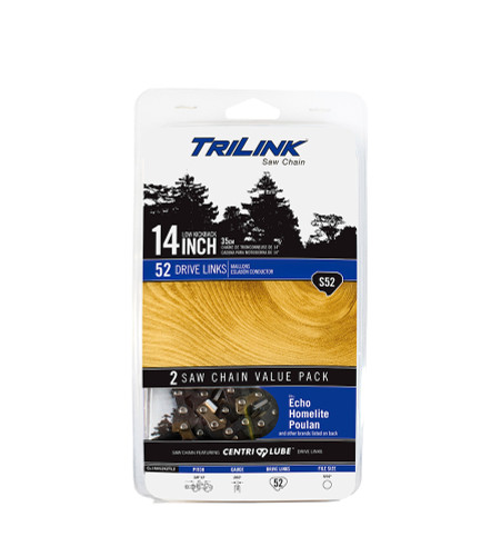 Chainsaw Chain 3/8 LP Semi-Chisel .050 52DL 2 for Worx WG305; CL15052X2TL2