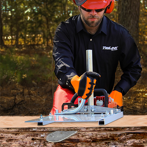 TriLink Portable Saw Mill for use with 50cc saw powerheads or larger; PSM20TL2