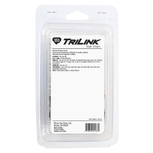 Chainsaw Chain 3/8 LP Semi-Chisel .050 53DL for Earthwise M1L-KW-305; CL15053TL2