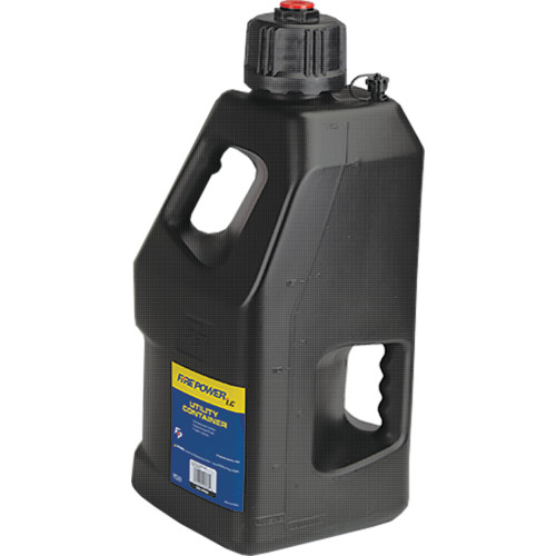 5 Gallon Utility Liquid Container Black Color, Adjustable screw-on vent; 30-1199