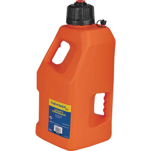 5 Gallon Utility Liquid Container - 10" x 10" x 22", Orange Color; FRP-300-00902