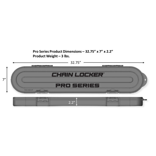Chain Locker For 6" to 46" Chains, Yellow, 10 Pack; CHN-2204-10
