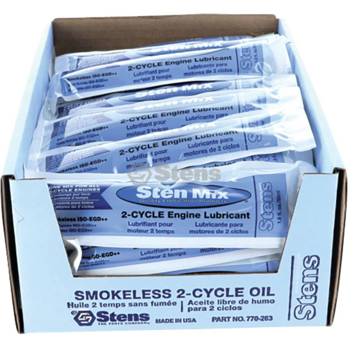 Stens 2-Cycle Oil 770-255 for Pillow Pack By The Case All 2-Cycle Engines