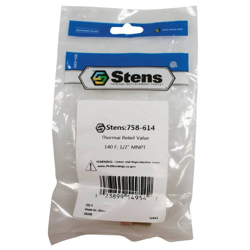 Stens Thermal Relief Valve 758-614 For 1/2 Inlet