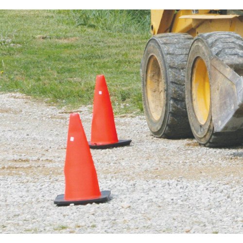 Safety Cone Red/orange with black base Color, 18" HT Size; 751-477