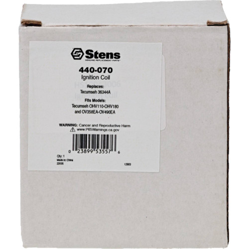 Ignition Coil For Tecumseh OHV110-OHV180 and OV358EA-OV490EA 36344A; 440-070