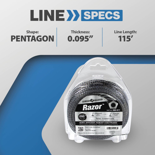 Stens 380-911 Razor Trimmer Line / .095 1/2 lb. Donut