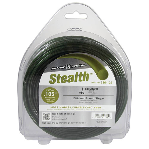 Stens Silver Streak Stealth Trimmer Line For .105 1 lb. Donut, 380-123