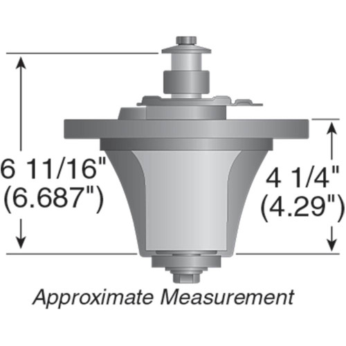 Stens Spindle Assembly for Grasshopper 9661 with 61" deck, center position