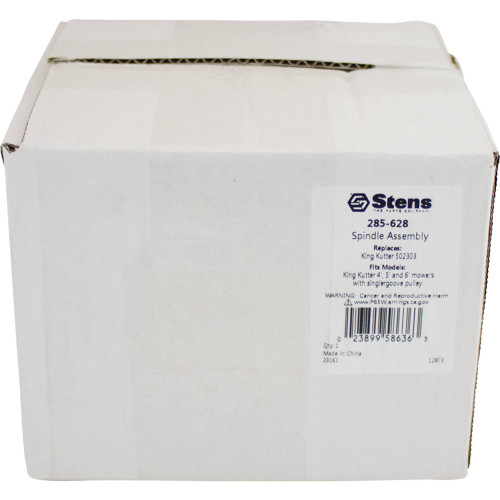 Spindle Assembly For King Kutter 4', 5', 6' mower w single groove pulley 285-628