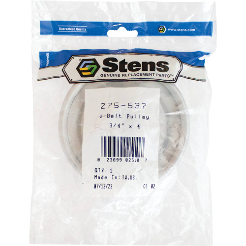 Stens 275-537 V-Belt Pulley / 3/4" x 4 275-537