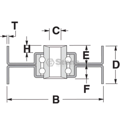 Stens 280-446 Flat Idler For Bluebird OEM 1713802