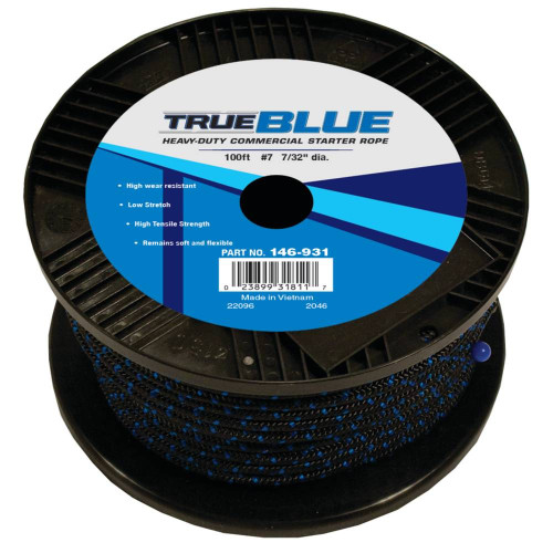 Stens True Blue 100' Starter Rope For #7 Solid Braid, 146-931