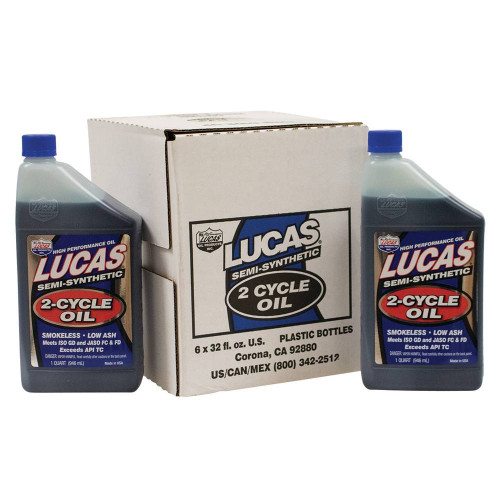 Stens 051-533 2-cycle Oil Fits Semi-synthetic 6 Btls/1 Qt Lucas 10110