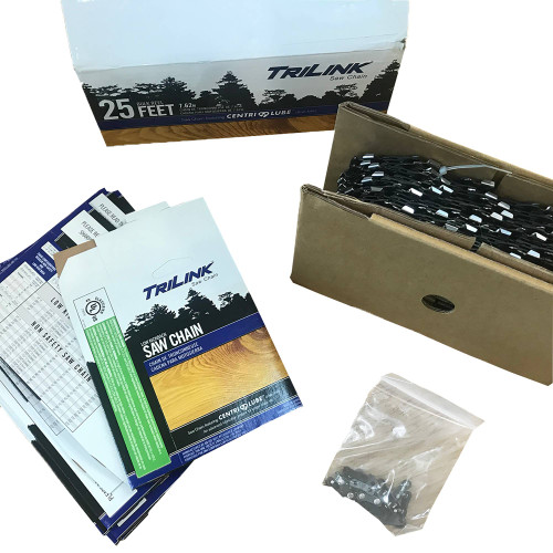 Bulk 3/8 Std Chisel .050 25ft NS for Stens 092-3257; 850BR25NSTP Chainsaw