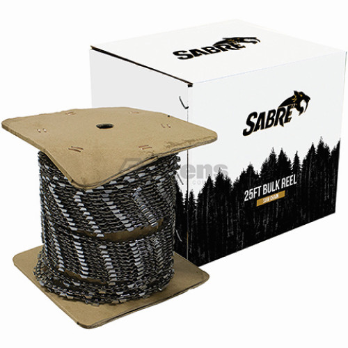 Stens Sabre Chain Reel 25', 3/8" LP, .043", Semi-Chisel Standard