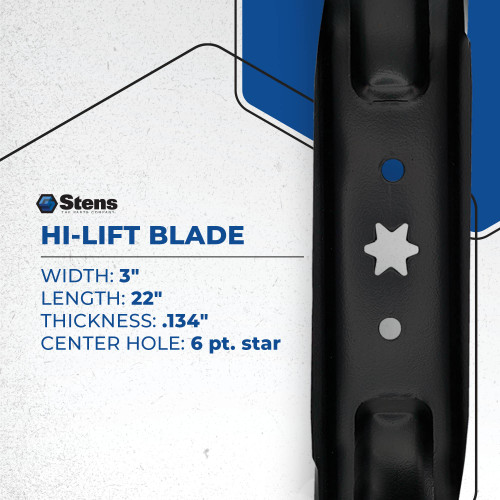 Hi-Lift Blade For Cub Cadet I series zero-turn mower w/ timed 42" decks; 330-980