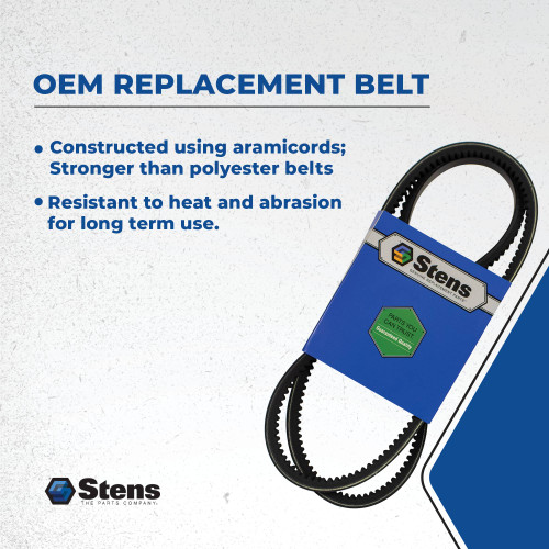 Stens OEM Replacement Belt 265-865 for Scag Tiger Cat, Tiger Cub, Wildcat 483172