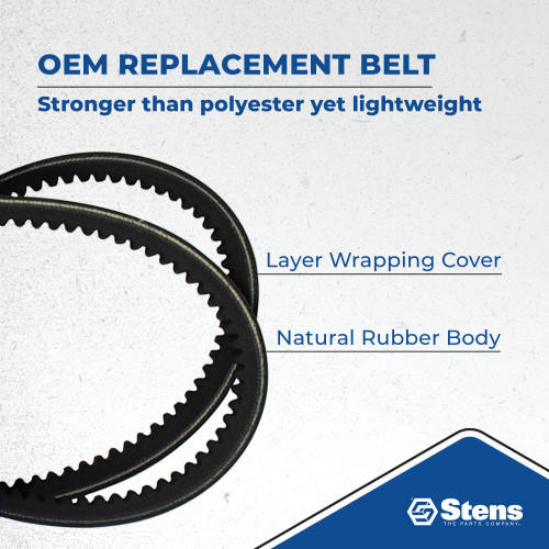 Stens OEM Replacement Belt 265-865 for Scag Tiger Cat, Tiger Cub, Wildcat 483172