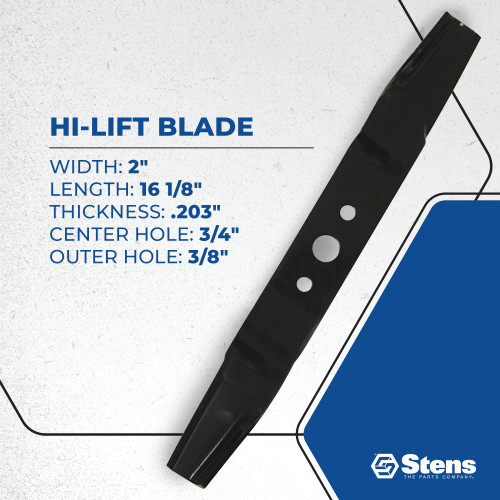 Stens Hi-Lift Blade 345-106 for Simplicity 1704856ASM