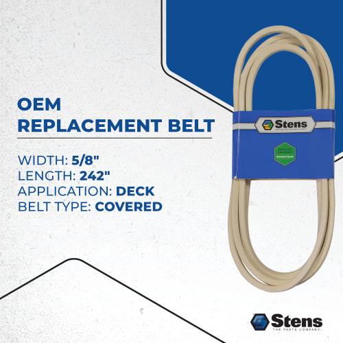 Stens Belt Replacement for Tractors, 5/8" by 242" 3019-2864
