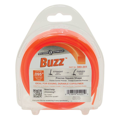 Stens 380-201 Buzz Trimmer Line / .095 40' Clam Shell