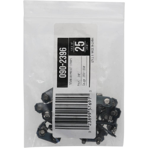 Titanium Preset Straps .050", .058" Chainsaw Gauge, 3/8" Pitch 43012 090-2396