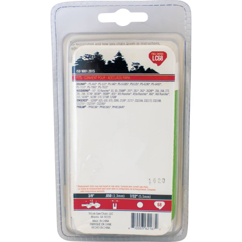 Chain Pre-Cut Loop 68 DL 3/8" Chainsaw Pitch, 7/32" File Size 85068TK
