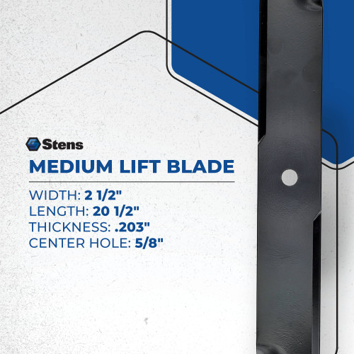 Medium-Lift Blade For Hustler 942862, 943035, 943217, 943225, 943241; 330-933