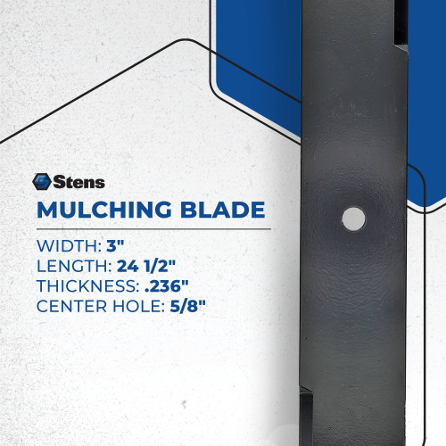 Notched Air-Lift Blade For Hustler 927947, 928002, 928036, 931048 340-911