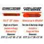 Chain Locker For 6" to 20" Chains - Orange; CHN-2102