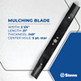 Mulching Blade For Husqvarna 961450026, 96133003300, 96133003301 325-909