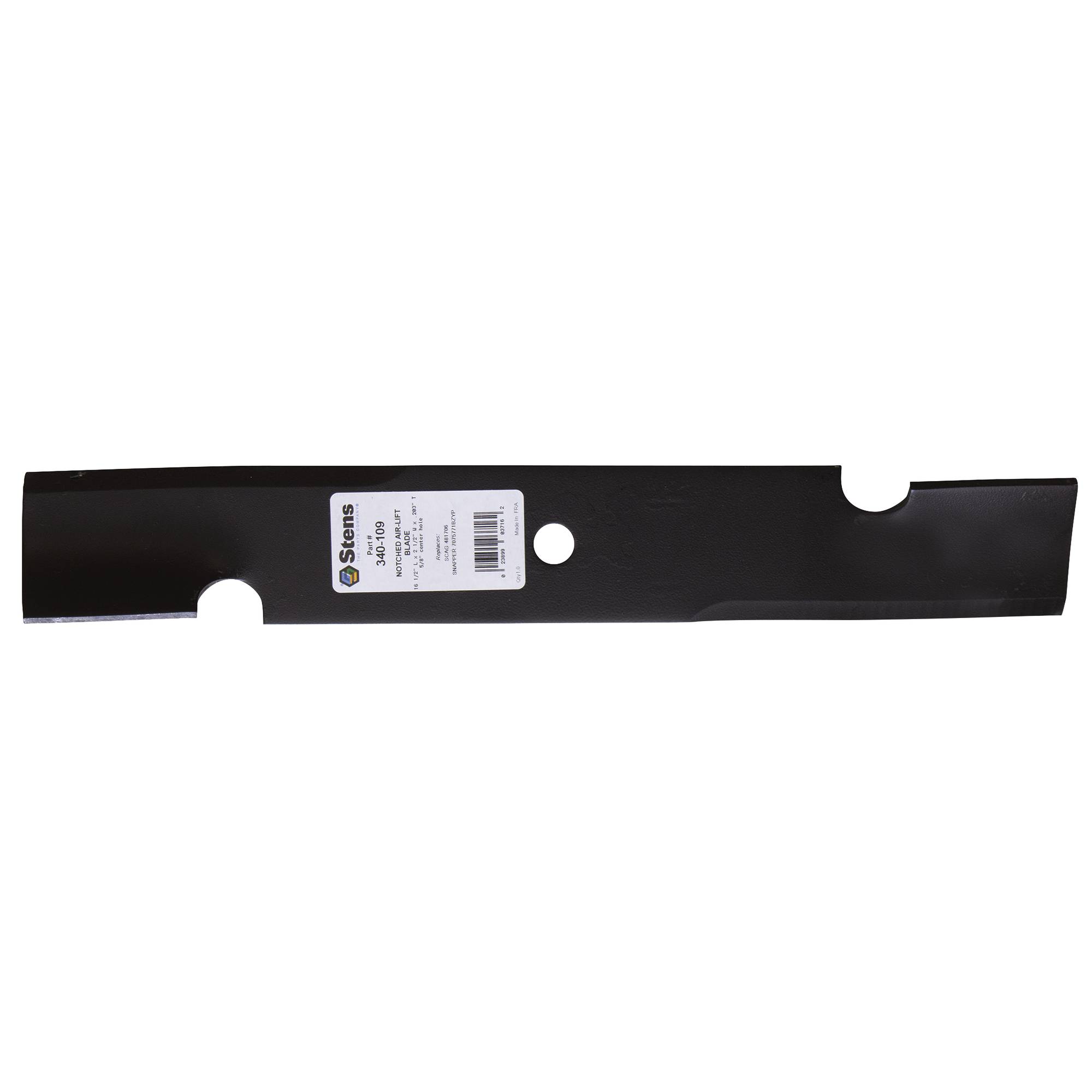Stens Notched Air-Lift Blade Shop Pack 340-109-6 for John Deere