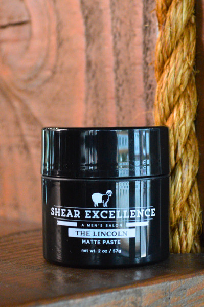 The Lincoln - a matte paste styling hair product by Shear Excellence in Charlotte, NC