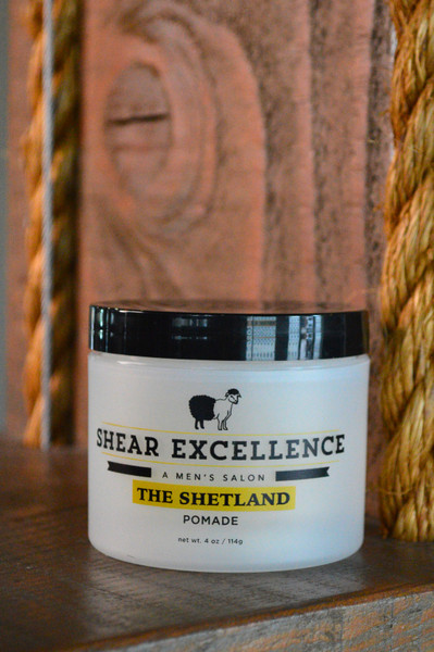 The Shetland - a water-based pomade for hair styling by Shear Excellence in Charlotte, NC
