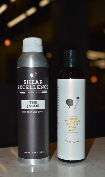 For only $35, you can take home the Jacob dry texture spray and our signature tea tree body wash